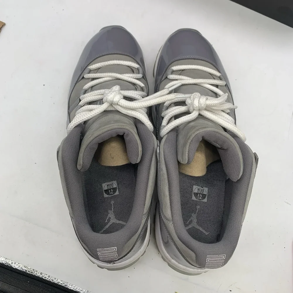 Jordan 11 Retro Low Cool Grey Shoes Mens 12 Lace Up Cleaned 2018 With Box